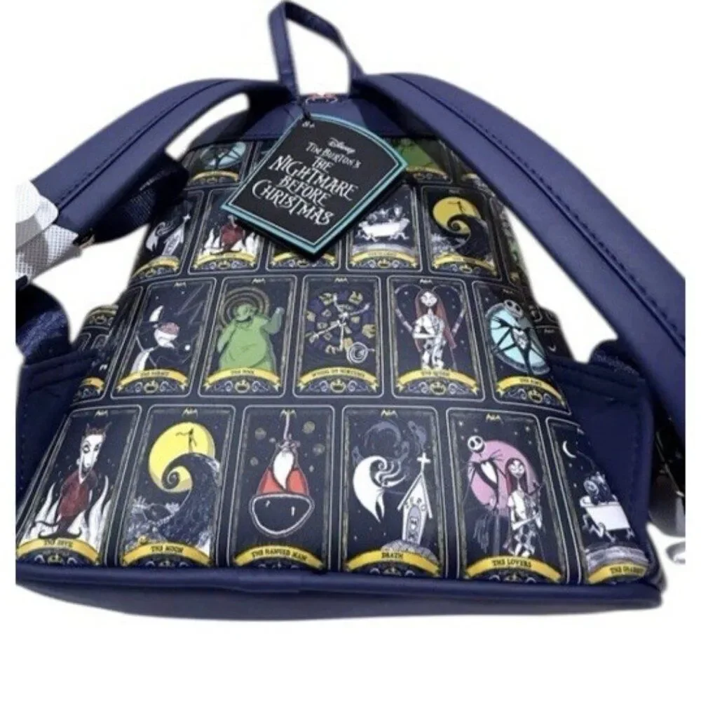 Loungefly Disney Nightmare Before Christmas Tarot Mini Backpack All Over Print